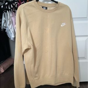 Yellow nike crewneck